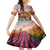 Netherlands Easter 2024 Family Matching Short Sleeve Bodycon Dress and Hawaiian Shirt Bunny With Tulips Flowers Field