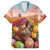 Netherlands Easter 2024 Family Matching Short Sleeve Bodycon Dress and Hawaiian Shirt Bunny With Tulips Flowers Field - Wonder Print Shop