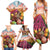 Netherlands Easter 2024 Family Matching Summer Maxi Dress and Hawaiian Shirt Bunny With Tulips Flowers Field
