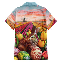 Netherlands Easter 2024 Hawaiian Shirt Bunny With Tulips Flowers Field - Wonder Print Shop