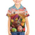 Netherlands Easter 2024 Kid Hawaiian Shirt Bunny With Tulips Flowers Field - Wonder Print Shop