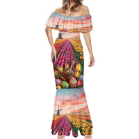 Netherlands Easter 2024 Mermaid Dress Bunny With Tulips Flowers Field - Wonder Print Shop