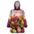 Netherlands Easter 2024 Wearable Blanket Hoodie Bunny With Tulips Flowers Field - Wonder Print Shop