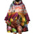 Netherlands Easter 2024 Wearable Blanket Hoodie Bunny With Tulips Flowers Field