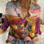 Netherlands Easter 2024 Women Casual Shirt Bunny With Tulips Flowers Field - Wonder Print Shop