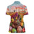 Netherlands Easter 2024 Women Polo Shirt Bunny With Tulips Flowers Field - Wonder Print Shop