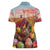 Netherlands Easter 2024 Women Polo Shirt Bunny With Tulips Flowers Field
