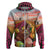 Netherlands Easter 2024 Zip Hoodie Bunny With Tulips Flowers Field