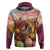 Netherlands Easter 2024 Zip Hoodie Bunny With Tulips Flowers Field