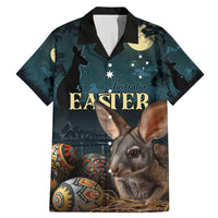 Australia Easter 2024 Family Matching Mermaid Dress and Hawaiian Shirt Bunny With Aboriginal Eggs At Starry Night - Wonder Print Shop
