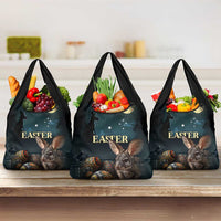 Australia Easter 2024 Grocery Bag Bunny With Aboriginal Eggs At Starry Night