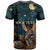Australia Easter 2024 T Shirt Bunny With Aboriginal Eggs At Starry Night - Wonder Print Shop
