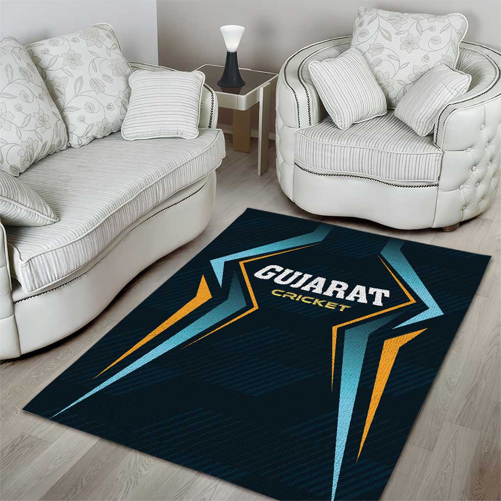 Gujarat 2025 Cricket Titans Area Rug Aava De Race With The Titans