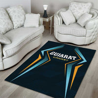 Gujarat 2025 Cricket Titans Area Rug Aava De Race With The Titans