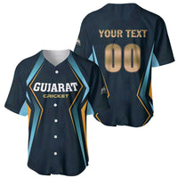 Custom Gujarat 2025 Cricket Titans Baseball Jersey Aava De Race With The Titans