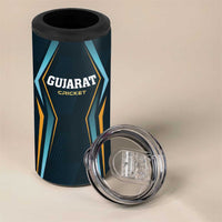 Custom Gujarat 2025 Cricket Titans 4 in 1 Can Cooler Tumbler Aava De Race With The Titans