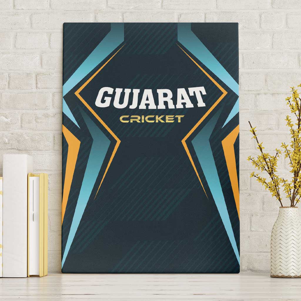 Gujarat 2025 Cricket Titans Canvas Wall Art Aava De Race With The Titans