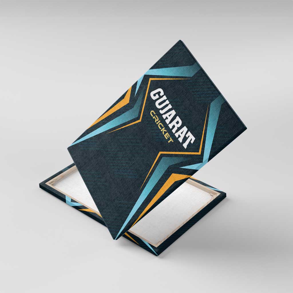 Gujarat 2025 Cricket Titans Canvas Wall Art Aava De Race With The Titans