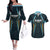 Custom Gujarat 2025 Cricket Titans Couples Matching Off The Shoulder Long Sleeve Dress and Hawaiian Shirt Aava De Race With The Titans
