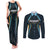 Custom Gujarat 2025 Cricket Titans Couples Matching Tank Maxi Dress and Long Sleeve Button Shirt Aava De Race With The Titans