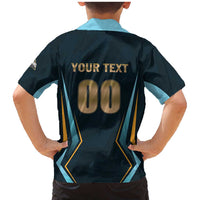 Custom Gujarat 2025 Cricket Titans Family Matching Mermaid Dress and Hawaiian Shirt Aava De Race With The Titans