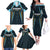 Custom Gujarat 2025 Cricket Titans Family Matching Off The Shoulder Long Sleeve Dress and Hawaiian Shirt Aava De Race With The Titans