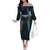 Custom Gujarat 2025 Cricket Titans Family Matching Off The Shoulder Long Sleeve Dress and Hawaiian Shirt Aava De Race With The Titans