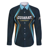 Custom Gujarat 2025 Cricket Titans Family Matching Off Shoulder Short Dress and Hawaiian Shirt Aava De Race With The Titans