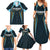 Custom Gujarat 2025 Cricket Titans Family Matching Summer Maxi Dress and Hawaiian Shirt Aava De Race With The Titans