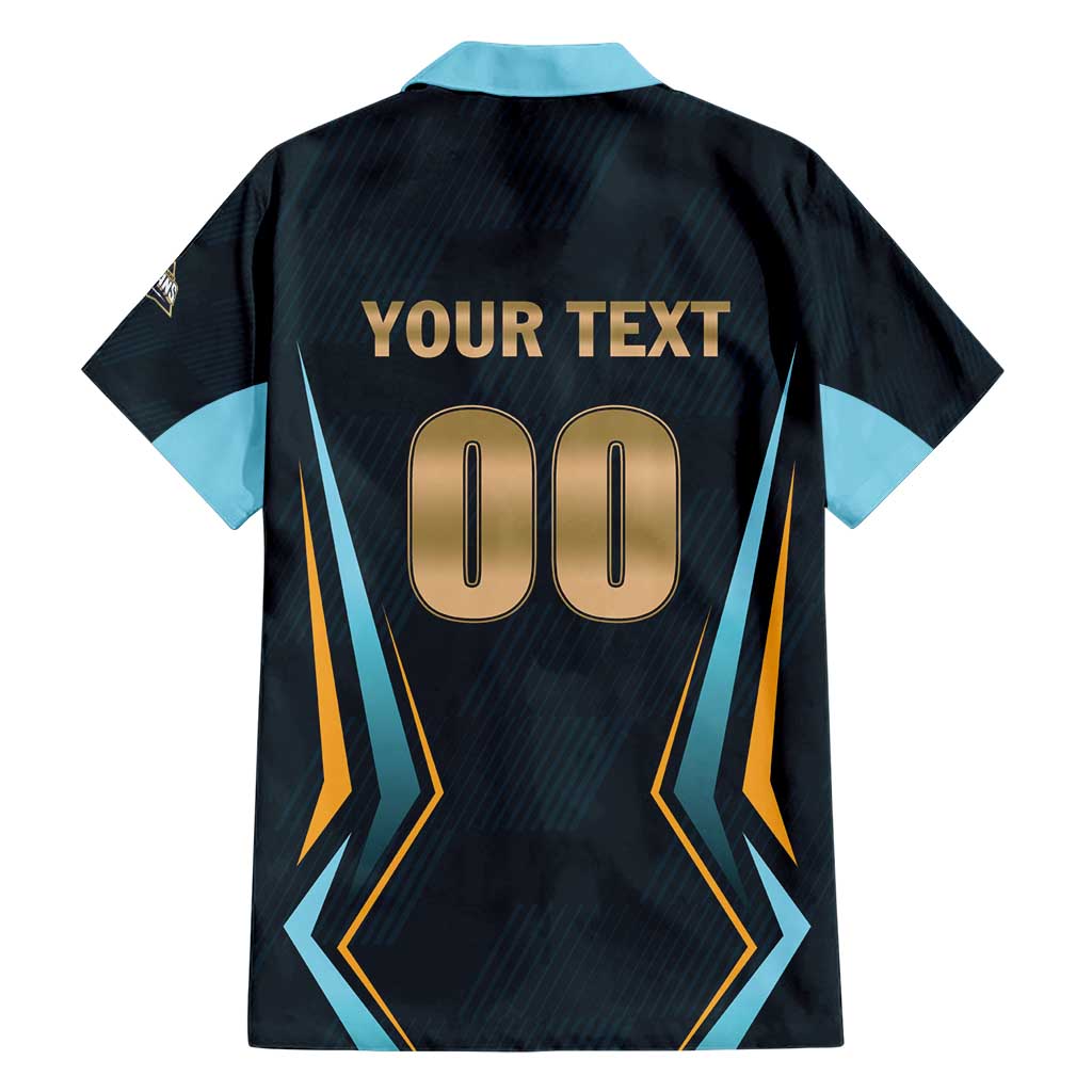 Custom Gujarat 2025 Cricket Titans Hawaiian Shirt Aava De Race With The Titans