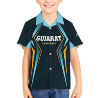 Custom Gujarat 2025 Cricket Titans Hawaiian Shirt Aava De Race With The Titans