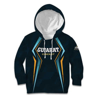 Custom Gujarat 2025 Cricket Titans Kid Hoodie Aava De Race With The Titans