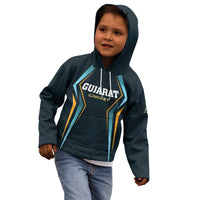 Custom Gujarat 2025 Cricket Titans Kid Hoodie Aava De Race With The Titans