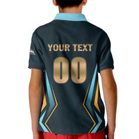 Custom Gujarat 2025 Cricket Titans Kid Polo Shirt Aava De Race With The Titans