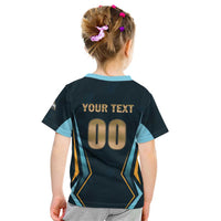 Custom Gujarat 2025 Cricket Titans Kid T Shirt Aava De Race With The Titans