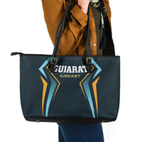 Gujarat 2025 Cricket Titans Leather Tote Bag Aava De Race With The Titans