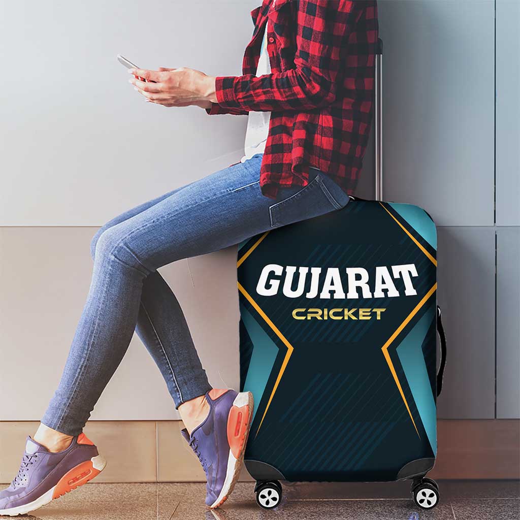 Gujarat 2025 Cricket Titans Luggage Cover Aava De Race With The Titans