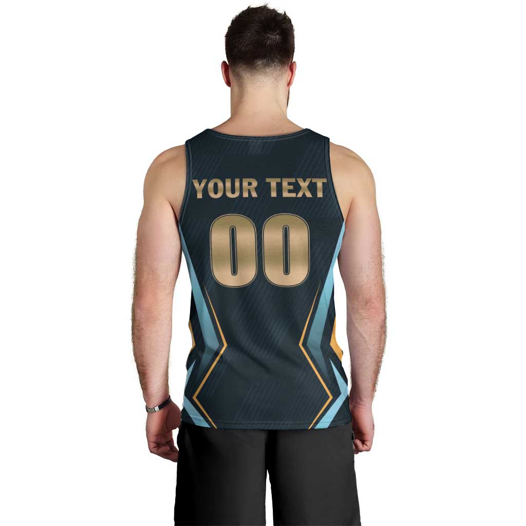 Custom Gujarat 2025 Cricket Titans Men Tank Top Aava De Race With The Titans