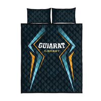 Gujarat 2025 Cricket Titans Quilt Bed Set Aava De Race With The Titans