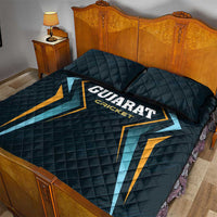 Gujarat 2025 Cricket Titans Quilt Bed Set Aava De Race With The Titans