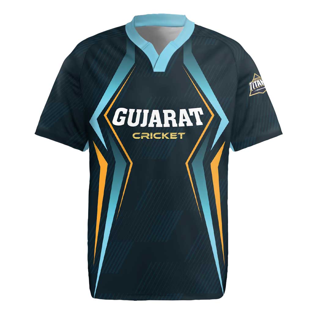 Custom Gujarat 2025 Cricket Titans Rugby Jersey Aava De Race With The Titans