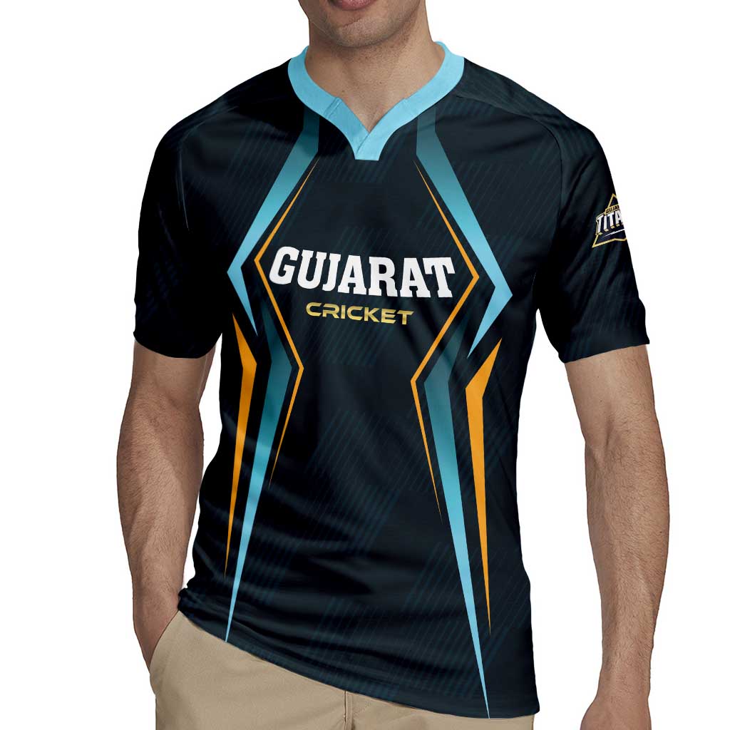 Custom Gujarat 2025 Cricket Titans Rugby Jersey Aava De Race With The Titans