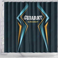 Gujarat 2025 Cricket Titans Shower Curtain Aava De Race With The Titans