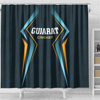 Gujarat 2025 Cricket Titans Shower Curtain Aava De Race With The Titans