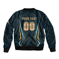 Custom Gujarat 2025 Cricket Titans Sleeve Zip Bomber Jacket Aava De Race With The Titans