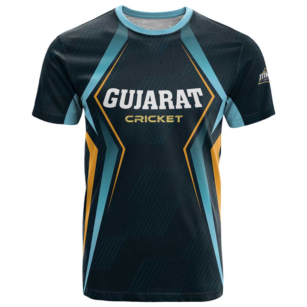 Custom Gujarat 2025 Cricket Titans T Shirt Aava De Race With The Titans