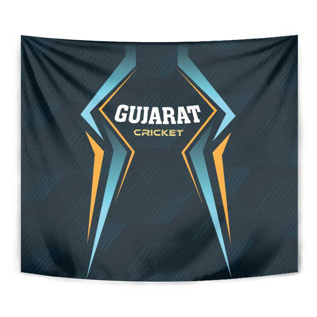 Gujarat 2025 Cricket Titans Tapestry Aava De Race With The Titans