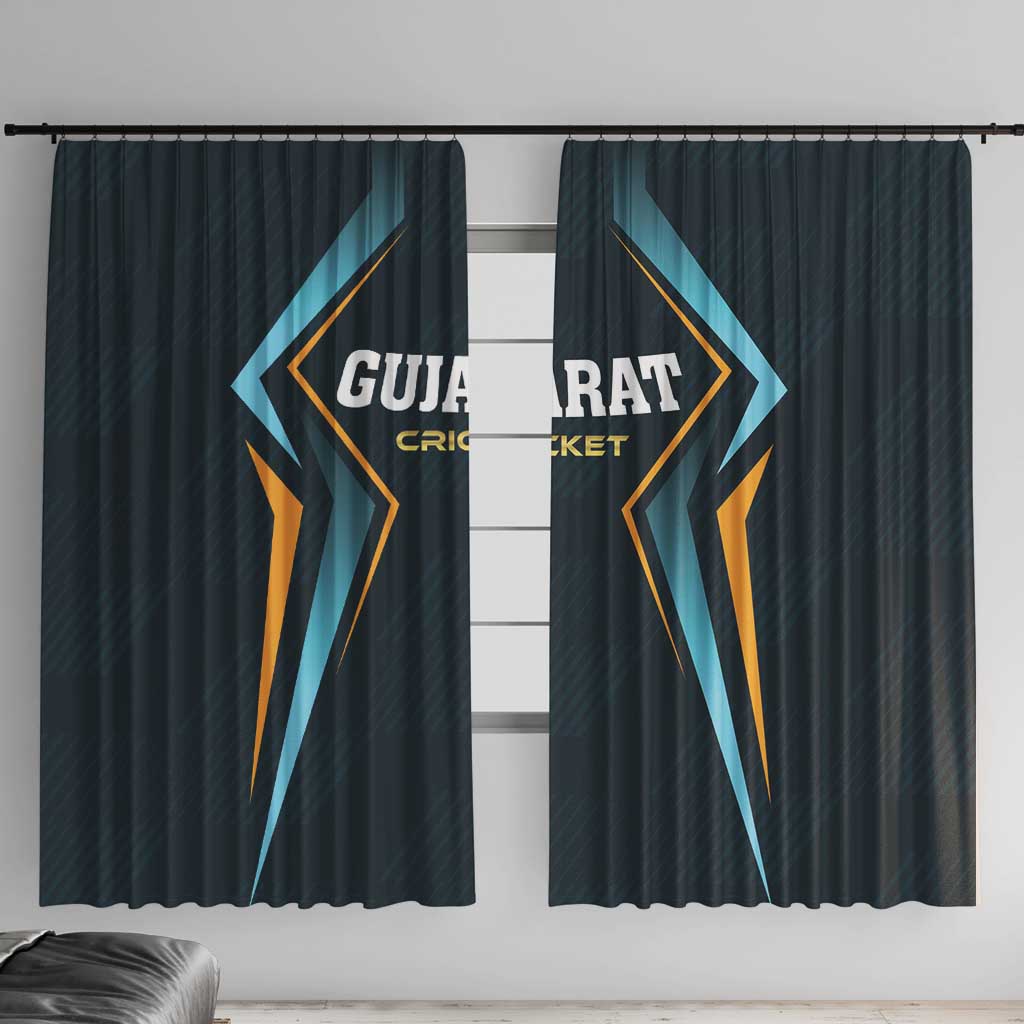 Gujarat 2025 Cricket Titans Window Curtain Aava De Race With The Titans