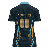 Custom Gujarat 2025 Cricket Titans Women Polo Shirt Aava De Race With The Titans