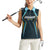 Custom Gujarat 2025 Cricket Titans Women Sleeveless Polo Shirt Aava De Race With The Titans